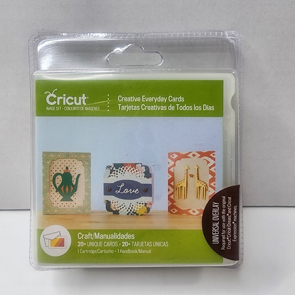 Cricut Creative Everyday Cards Cartridge New All Occasion Cards 20 & Envelopes 5